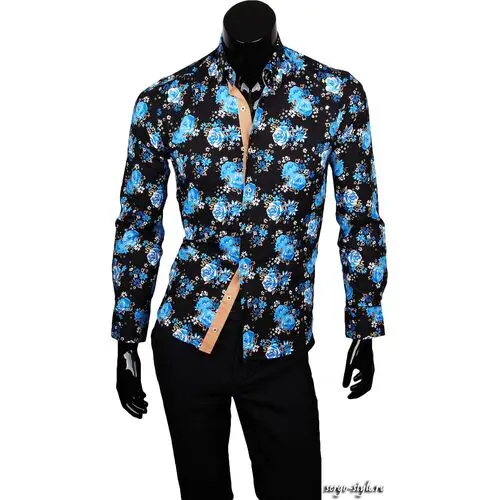 Приталенные мужские рубашки Ramssi артикул 123-06