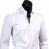 Белая мужская рубашка slim fit купить