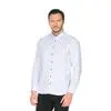 Белая приталенная мужская рубашка Louis Fabel 4600-30