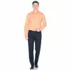 Оранжевая приталенная мужская рубашка Fitmens 2019-78