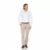 Белая приталенная мужская рубашка Fitmens 2019-79