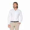 Белая приталенная мужская рубашка Fitmens 2019-79