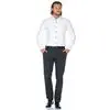 Белая приталенная мужская рубашка Venturo 6001-01