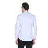 Голубая приталенная мужская рубашка Venturo 4001-15
