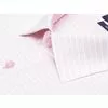 Розовая приталенная рубашка в отрезках с коротким рукавом-2