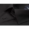 Черная мужская рубашка с длинным рукавом-2