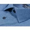 Синяя приталенная рубашка в полоску с длинными рукавами-2