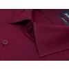 Бордово-фиолетовая приталенная рубашка в клетку с длинными рукавами-2