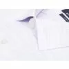 Светло-cиреневая приталенная рубашка меланж с коротким рукавом-2