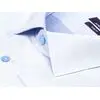 Голубая приталенная рубашка с длинными рукавами-2