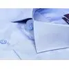 Голубая приталенная рубашка с длинными рукавами-2