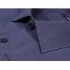Cиняя приталенная мужская рубашка с длинными рукавами-2