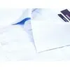 Голубая приталенная рубашка с длинными рукавами-2