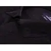 Черная вельветовая приталенная рубашка с длинными рукавами-2