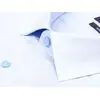 Голубая приталенная рубашка с длинными рукавами-2