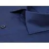 Темно-синяя приталенная мужская рубашка Non Iron с длинными рукавами-2