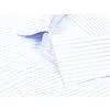 Белая мужская рубашка Non Iron в полоску с длинными рукавами-2