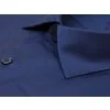 Темно-синяя приталенная мужская рубашка Non Iron с длинными рукавами-2