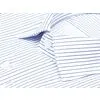 Белая мужская рубашка Non Iron в полоску с длинными рукавами-2