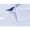 Белая мужская рубашка Non Iron в полоску с длинными рукавами-2