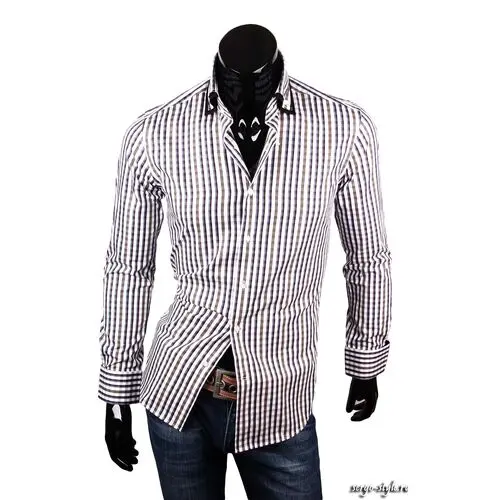 Приталенные мужские рубашки POGGINO Артикул 6051/03