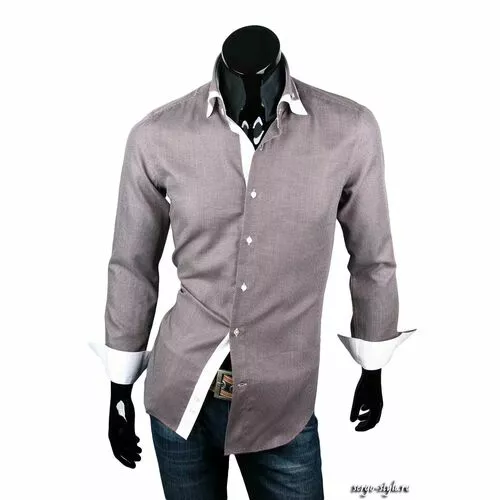 Приталенная мужская рубашка Venturo артикул 7240/02