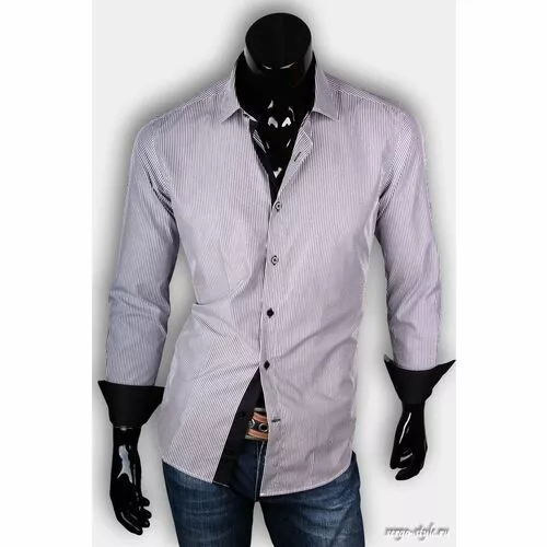 Приталенная мужская рубашка Venturo артикул 7401-01