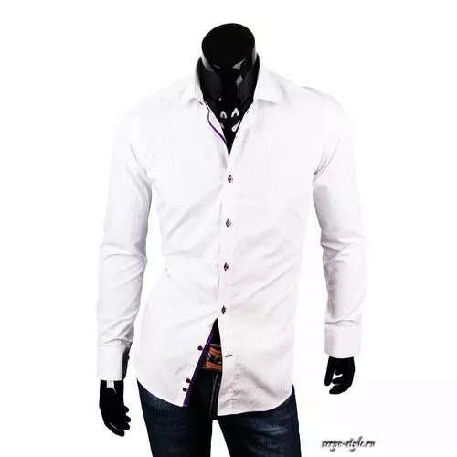 Приталенная мужская рубашка Venturo артикул 7411-01