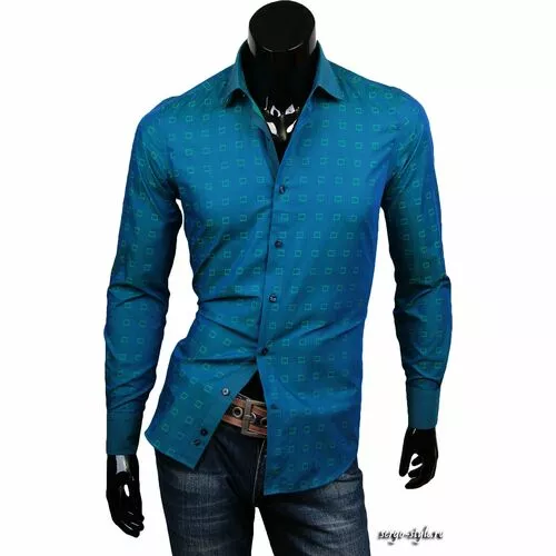Приталенные мужские рубашки Venturo артикул 2601-15