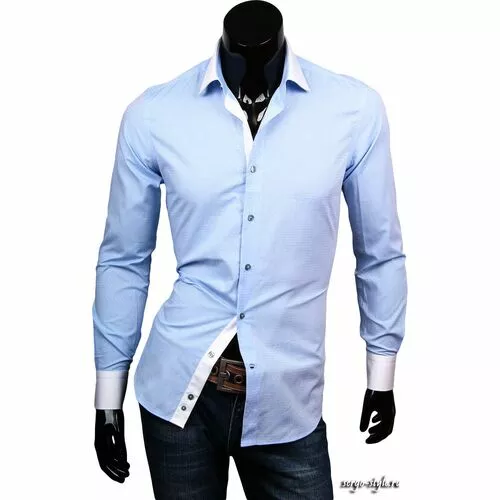 Приталенные мужские рубашки Venturo артикул 2601-18