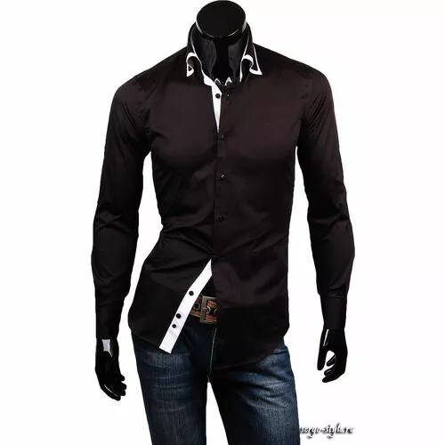 Приталенные мужские рубашки Venturo артикул 2602-27