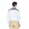 Белая приталенная мужская рубашка Louis Fabel 4824-92
