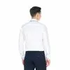 Белая приталенная мужская рубашка Fitmens 2019-75 с двойным воротником