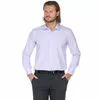 Сиреневая приталенная мужская рубашка Venturo 4001-04